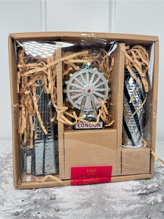 M&S Other - NEW M&S Novelty Glass Ornaments